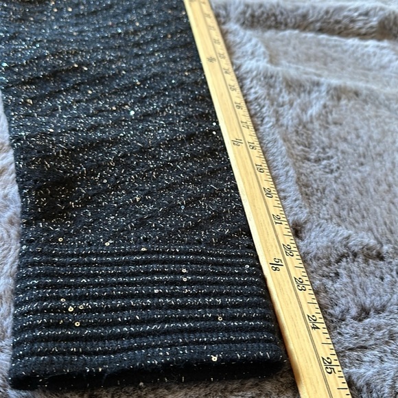 POL NWOT Metallic cable knit oversized cropped open front Cardigan size Large - Picture 15 of 15